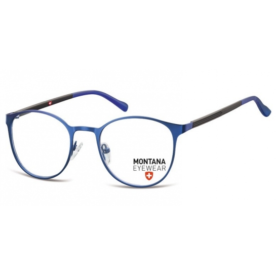 Okrągłe Okulary Oprawki optyczne pod korekcję MM607D Granatowe